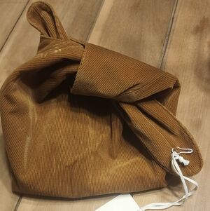 Brown Corduroy Knot Bag Merit